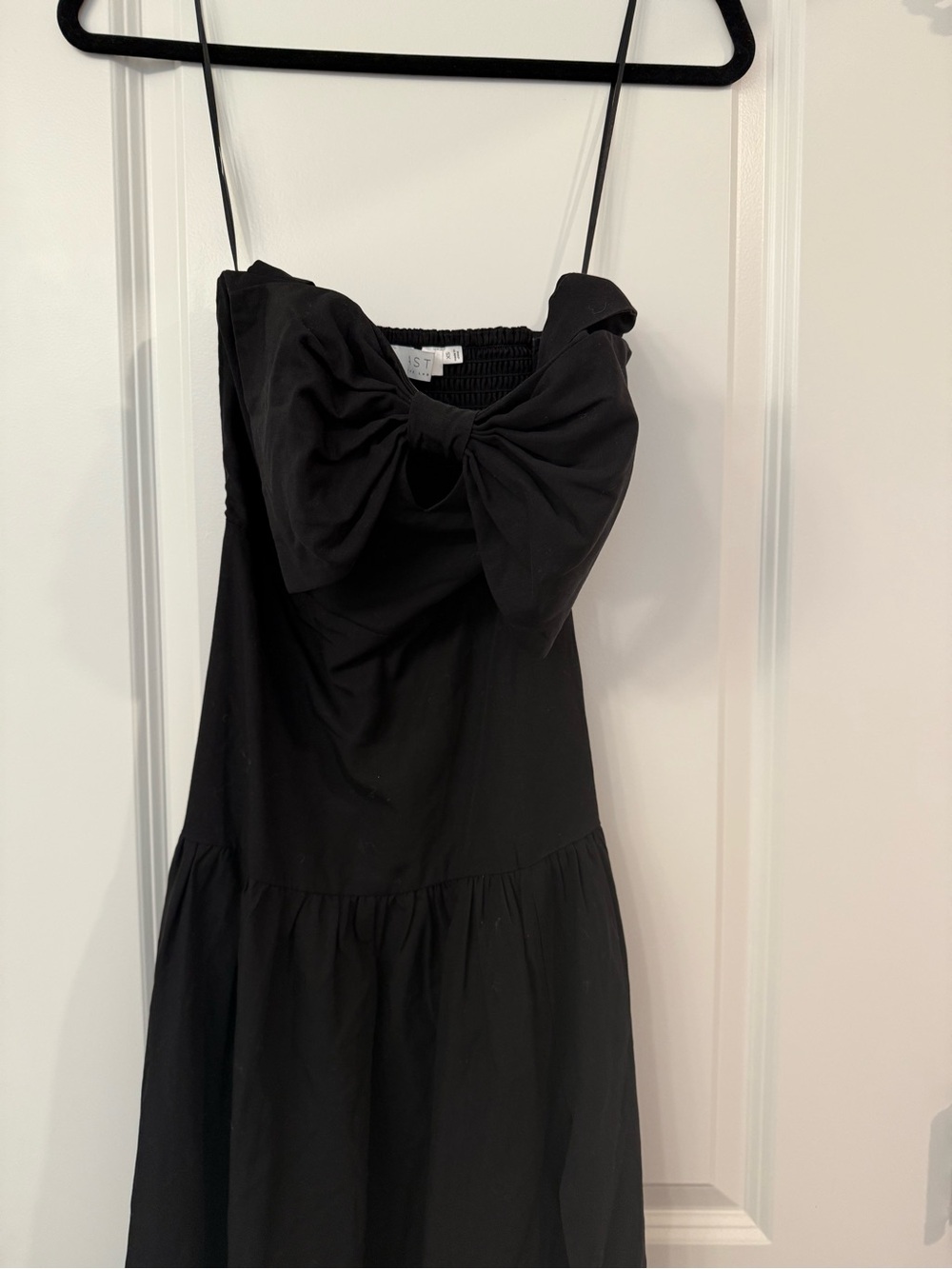 Astr Black Halter Midi Dress with Side Slit | Revolve - Picture 2 of 4